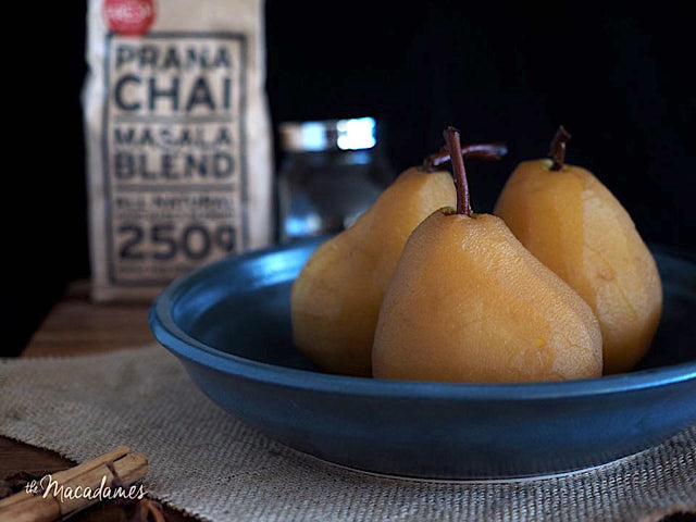 Chai Poached Pears