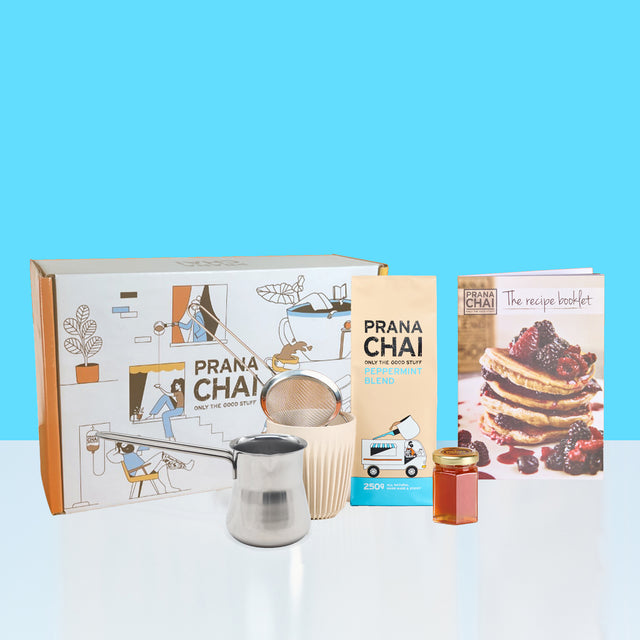 Prana Chai Peppermint Blend 250g Starter Kit
