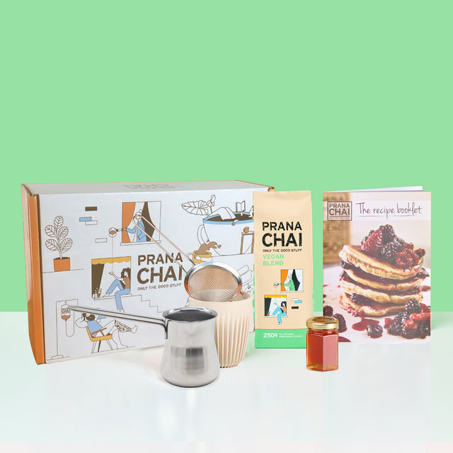 Prana Chai Vegan (Agave) Blend 250g Starter Kit